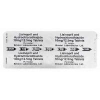 Lisinopril and Hydrochlorothiazide, Generic Zestoretic, Lisinopril 10mg and Hydrochlorothiazide 12.5mg Blister Pack