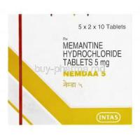 Nemdaa 5, Generic Namenda, Memantine Hydrochloride 5mg Box