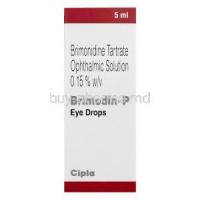 Brimodin-P Eye Drops, Generic Alphagan, Brimonidine Tartrate 0.15% 5ml Box