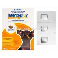 Interceptor Spectrum for Very Small Dogs, Milbemycin Oxime 2.3mg and Praziquantel 22.8mg