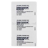 Interceptor Spectrum for Very Small Dogs, Milbemycin Oxime 2.3mg and Praziquantel 22.8mg Tasty Chews Strip Back