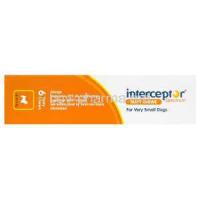Interceptor Spectrum for Very Small Dogs, Milbemycin Oxime 2.3mg and Praziquantel 22.8mg Box Side