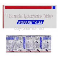 Ropark, Generic  Requip, Ropinirole 0.25 mg (Sun pharma)