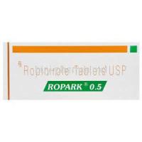 Ropark 0.5, Generic Requip, Ropinirole 0.5mg Box