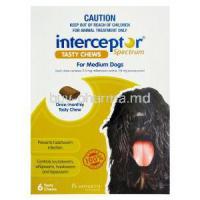 Interceptor Spectrum for Medium Dogs, Milbemycin Oxime 11.5mg and Praziquantel 114mg Box