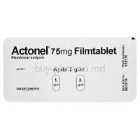 Actonel, Risedronate Sodium 75mg Tablet Strip Back