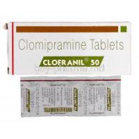 Clofranil, Generic Anafranil, Clomipramine  50mg