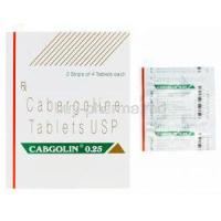Cabgolin 0.25, Generic Dostinex, Cabergoline 0.25mg