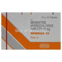 Nemdaa 10, Generic Namenda, Memantine Hydrochloride 10mg Box