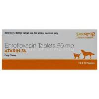 Ataxin 50, Generic Baytril, Enrofloxacin 50mg Easy Chews Box