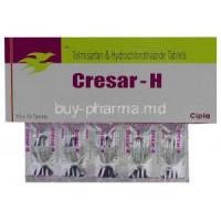 Cresar-H, Generic Micardis H, Telmisartan 40mg and Hydrochlorothiazide 12.5mg