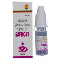 Safrost, Generic Xalatan, Latanoprost 0.005% Ophthalmic Solution 2.5ml