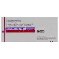 Carbatol CR-400, Generic Tegretol, Carbamazepine 400mg Extended Release Box Manufacturer Torrent