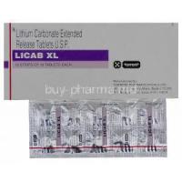 Licab XL, Generic Eskalith, Lithium Carbonate 400mg Controlled Release