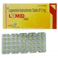 Lomid, Generic Imodium, Loperamide Hydrochloride 2mg