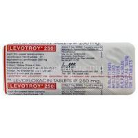Levotroy 250, Generic Levaquin, Levofloxacin 250mg Tablet Strip Information