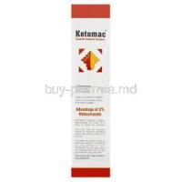 Ketomac Dandruff Treatment Shampoo, Generic Nizoral, Ketoconazole 2% 110ml Box Composition