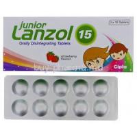 Junior Lanzol-15, Generic Prevacid, Lansoprazole 15mg Orally Disintegrating