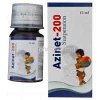 Azinet-200, Generic Zithromax, Azithromycin Oral Suspension 200mg per 5ml 15ml
