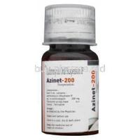 Azinet-200, Generic Zithromax, Azithromycin Oral Suspension 200mg per 5ml 15ml Bottle Composition