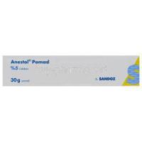 Anestol Ointment, Lidocaine 5% 30gm Box Back