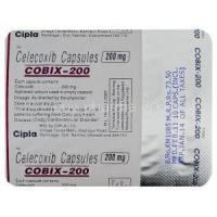 Cobix-200, Generic Celebrex, Celecoxib 200mg Capsule Strip Information