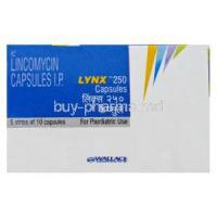 Lynx 250, Generic Lincocin, Lincomycin 250mg Box Top