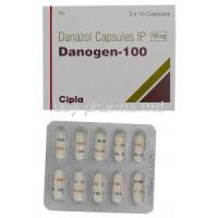 Danogen-100, Generic Danocrine, Danazol 100mg