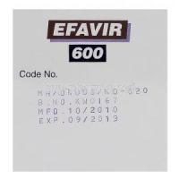 Efavir, Efavirenz 600mg Box Batch