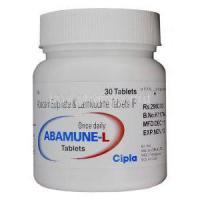 Abamune-L, Generic Kivexa, Abacavir 600mg and Lamivudine 300mg Bottle