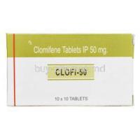 Clofi-50, Generic Clomid, Clomifene Citrate 50mg Box