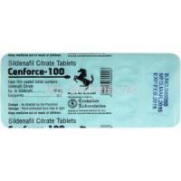 Cenforce-100, Sildenafil Citrate 100mg Tablet Strip Information