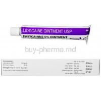 Easycainne, Generic Xylocaine, Lidocaine 5% Ointment 20gm Box Information