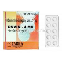 Onvin -4 MD, Generic  Zofran, Ondansetron 4mg Orally Disintegrating tablets