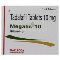 Megalis,  Tadalafil 10 mg box