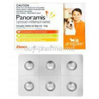 Panoramis Chewable Tablets for Dogs 4.6 to 9kg, Spinosad 270mg and Milbemycin 4.5mg