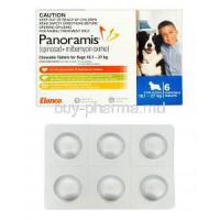 Panoramis Chewable Tablets for Dogs 18.1 to 27kg, Spinosad 810mg and Milbemycin 13.5mg