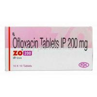 Zo, Generic  Floxin, Ofloxacin 200mg box