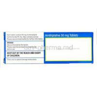 Amitriptyline 50mg box information