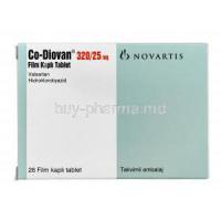 Co-Diovan, Valsartan 320mg, hydrochlorothiazide 25 mg box
