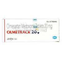 Olmetrack, Generic Benicar, Olmesartan Medoxomil 20mg USV