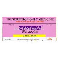 Zyprexa, Olanzapine 2.5mg box