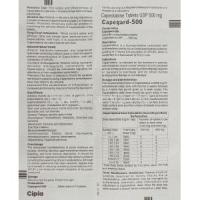 Capegard, Capecitabine 500 mg information sheet 1