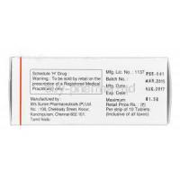 Provanol-SR 80, Generic Inderal, Propranolol Hcl 80mg Sustained Release Box Manufacturer