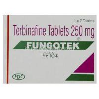 Fungotek,  Terbinafine 250 Mg Tablet Box Front