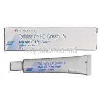 Daskil cream, Terbinafine HCL 1 percent Box and Tube