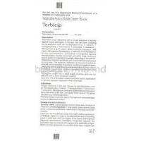 Terbicip cream, Terbinafine HCl 1% Information Sheet 1