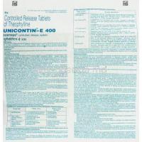Unicontin-E, Theophylline 400 mg information sheet 1