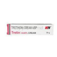 Tretin, Generic Retin-A, Tretinoin Cream 0.05% 30gm Box