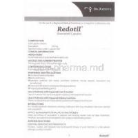 Racecadotril 100 mg Capsule information sheet 1